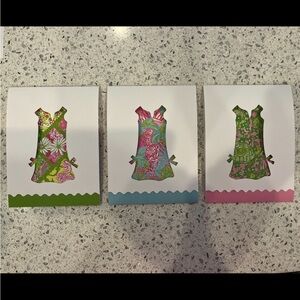 Vintage Three Lilly Pulitzer Dress Cards